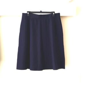 Plus Size A-Line Navy Skirt